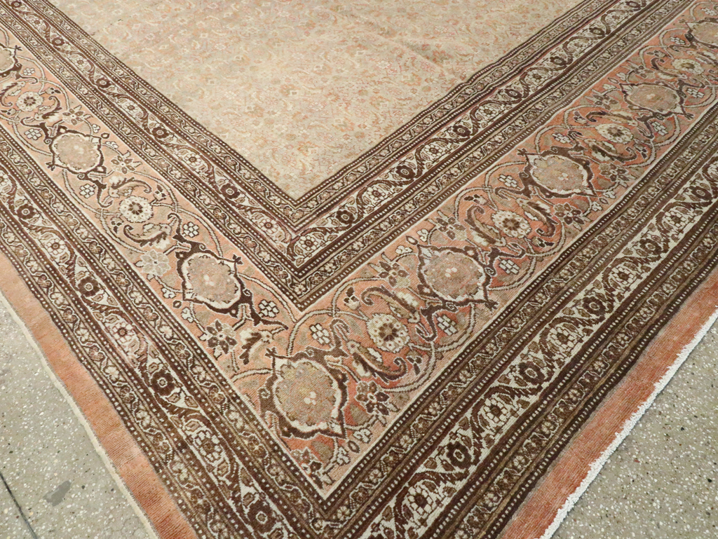 Antique Persian Tabiz Carpet, No.20170 - Staging