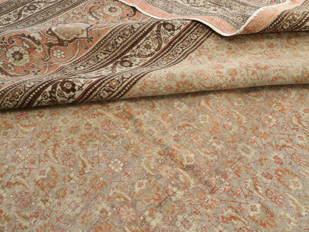 Antique Persian Tabiz Carpet, No.20170 - Staging
