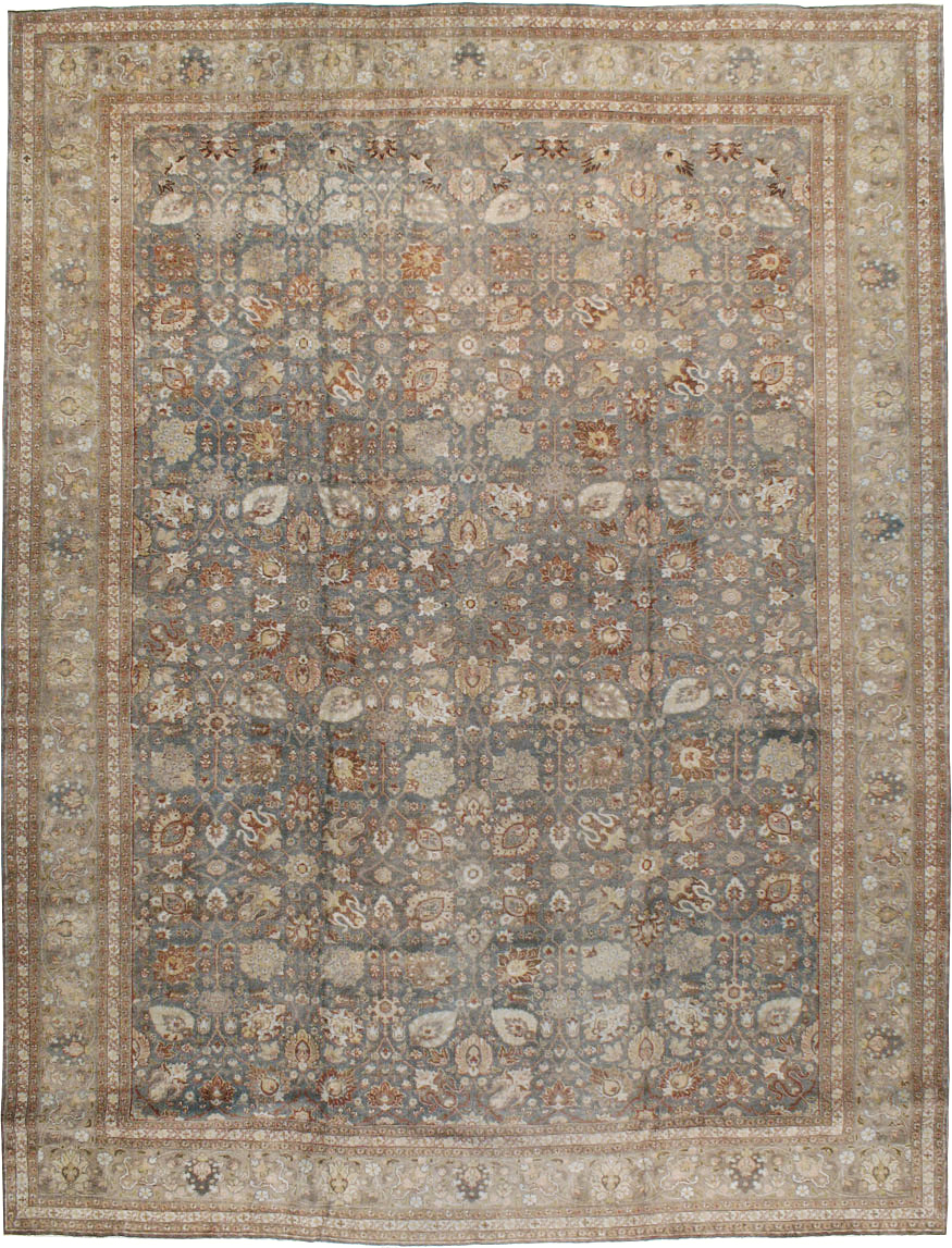 Antique Persian Tabriz Carpet, No.20173 - Staging