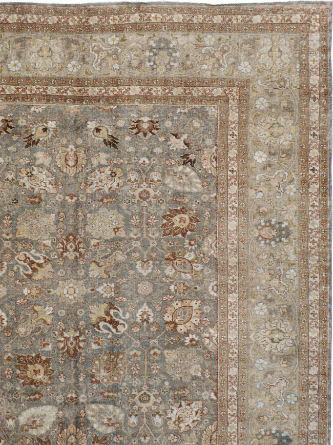 Antique Persian Tabriz Carpet, No.20173 - Staging