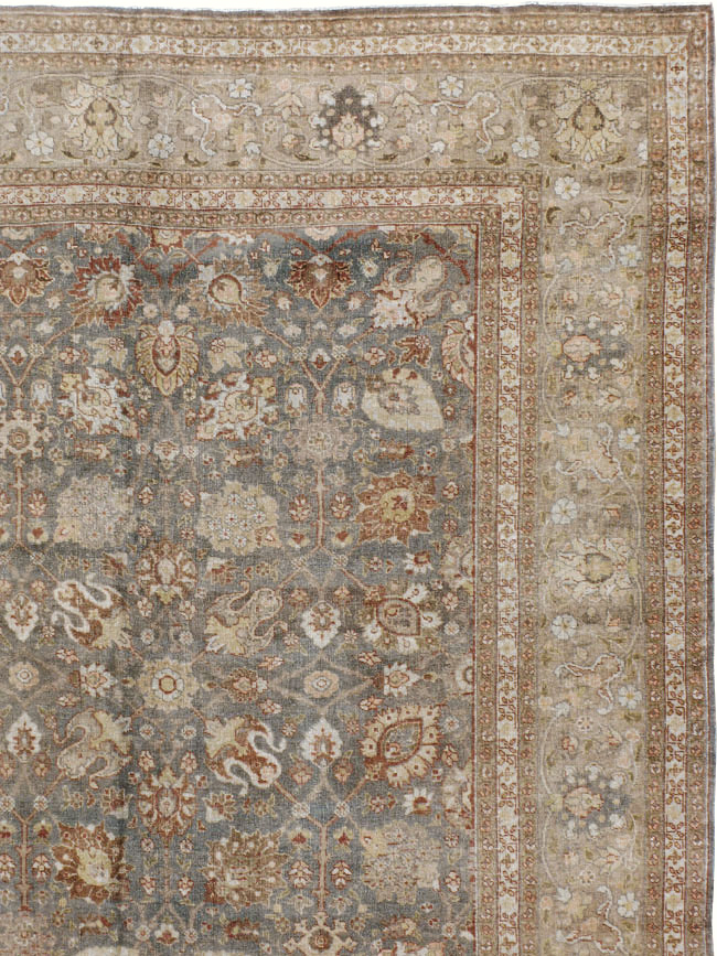 Antique Persian Tabriz Carpet, No.20173 - Staging