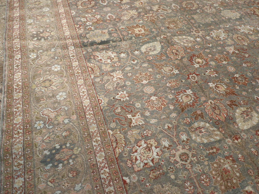 Antique Persian Tabriz Carpet, No.20173 - Staging