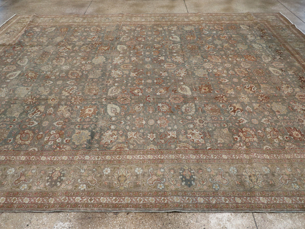 Antique Persian Tabriz Carpet, No.20173 - Staging
