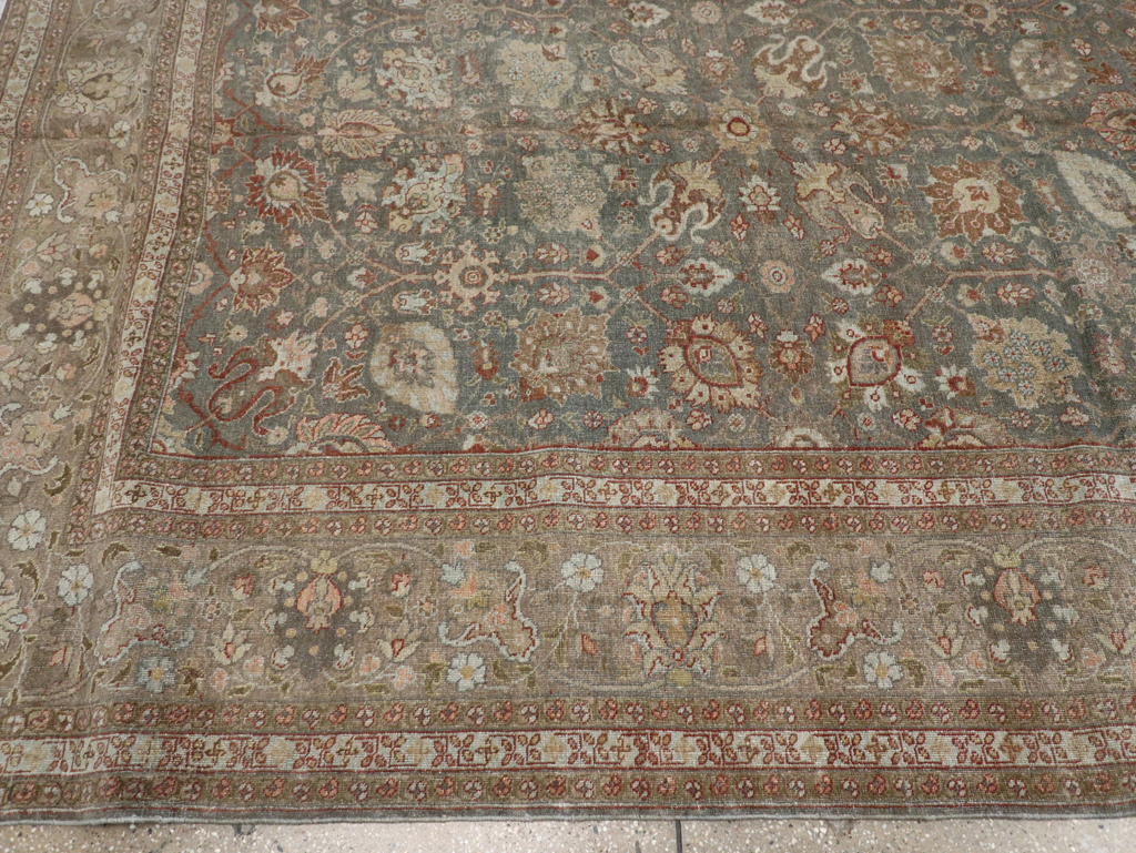 Antique Persian Tabriz Carpet, No.20173 - Staging