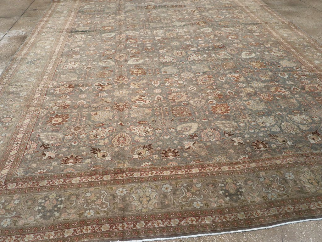 Antique Persian Tabriz Carpet, No.20173 - Staging