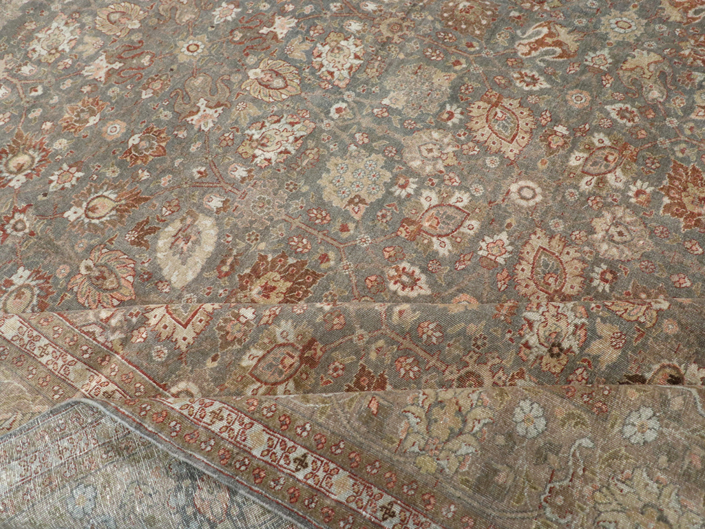 Antique Persian Tabriz Carpet, No.20173 - Staging