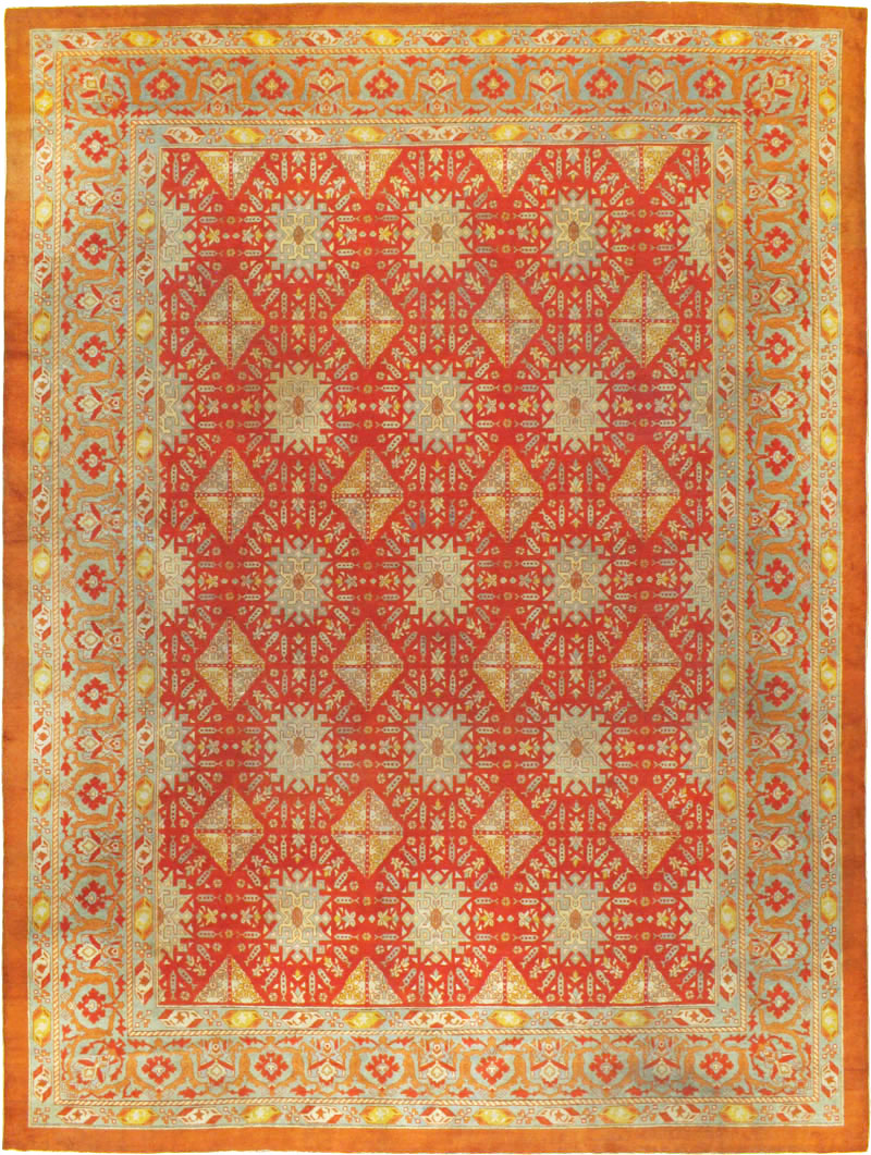 Antique Indian Amritsar Carpet, No.20175 - Staging