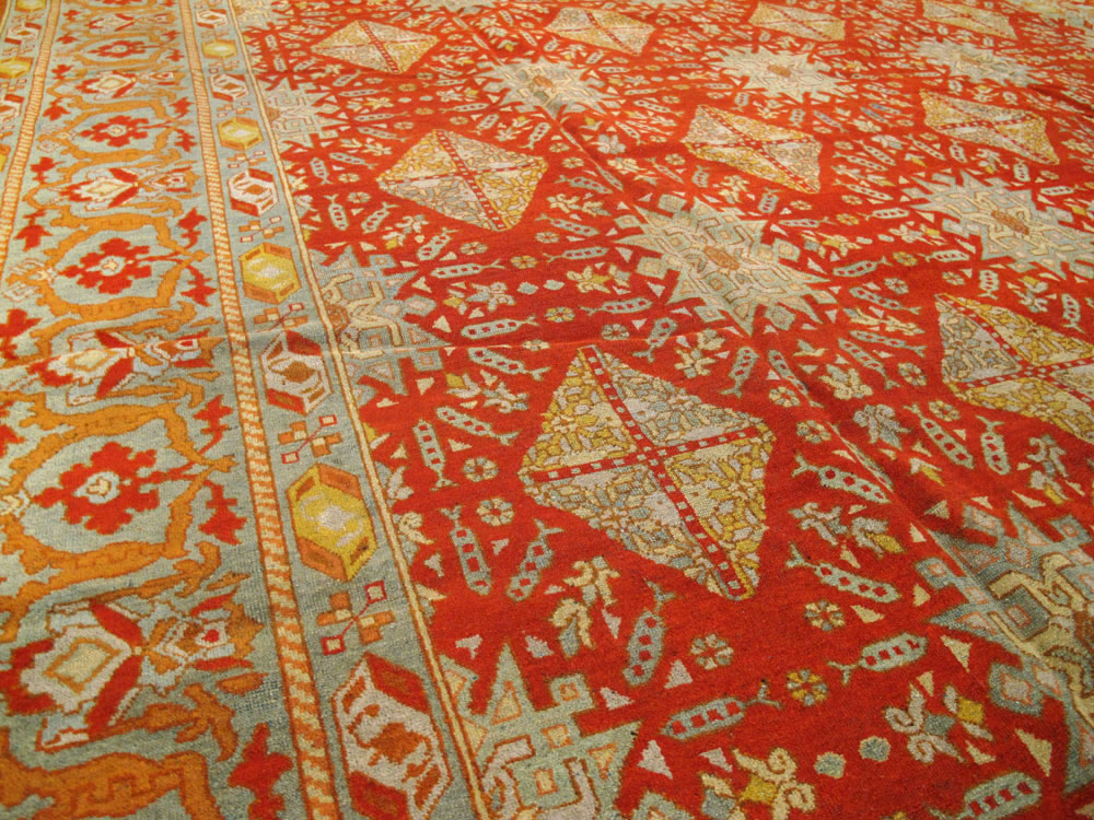 Antique Indian Amritsar Carpet, No.20175 - Staging