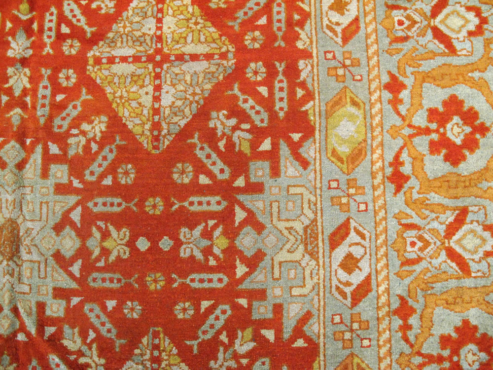 Antique Indian Amritsar Carpet, No.20175 - Staging