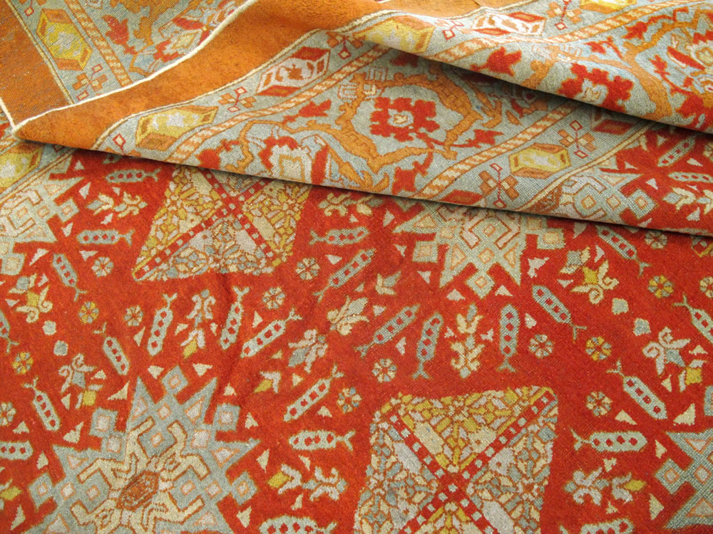 Antique Indian Amritsar Carpet, No.20175 - Staging