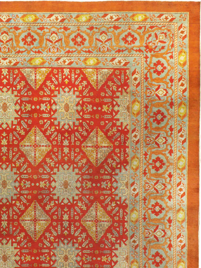 Antique Indian Amritsar Carpet, No.20175 - Staging