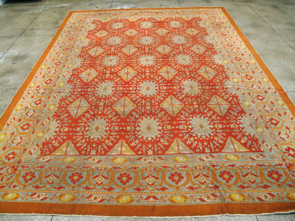 Antique Indian Amritsar Carpet, No.20175 - Staging
