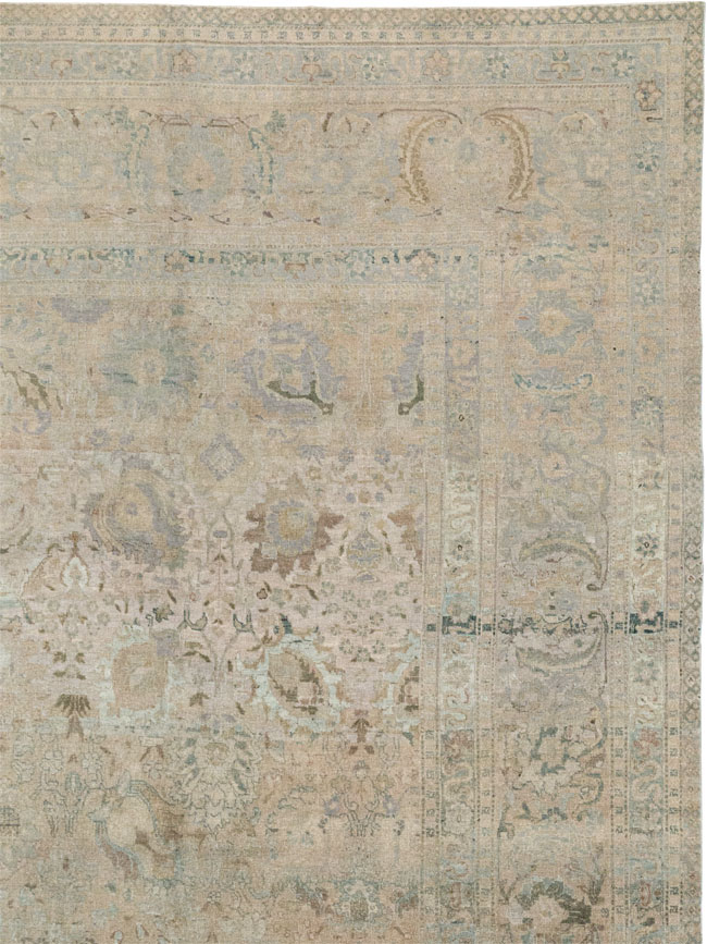 Antique Persian Tabriz Carpet, No.20177 - Staging