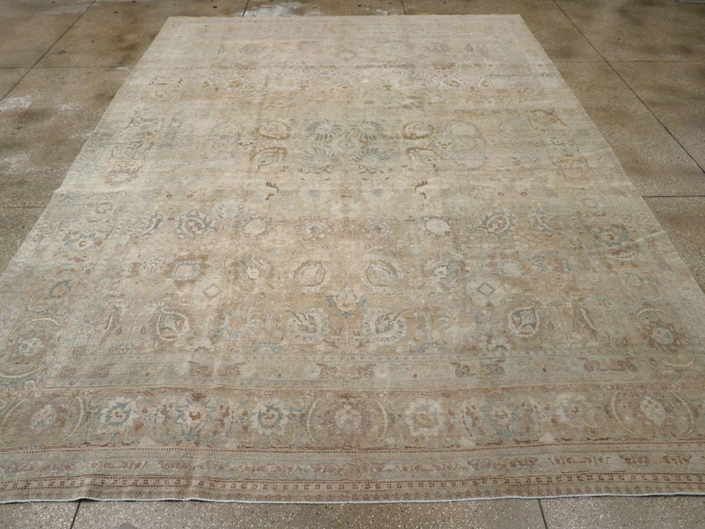 Antique Persian Tabriz Carpet, No.20177 - Staging