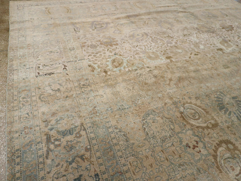 Antique Persian Tabriz Carpet, No.20177 - Staging