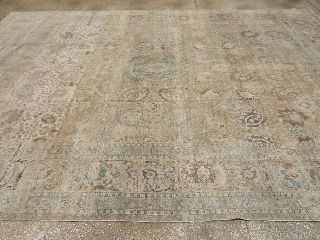 Antique Persian Tabriz Carpet, No.20177 - Staging