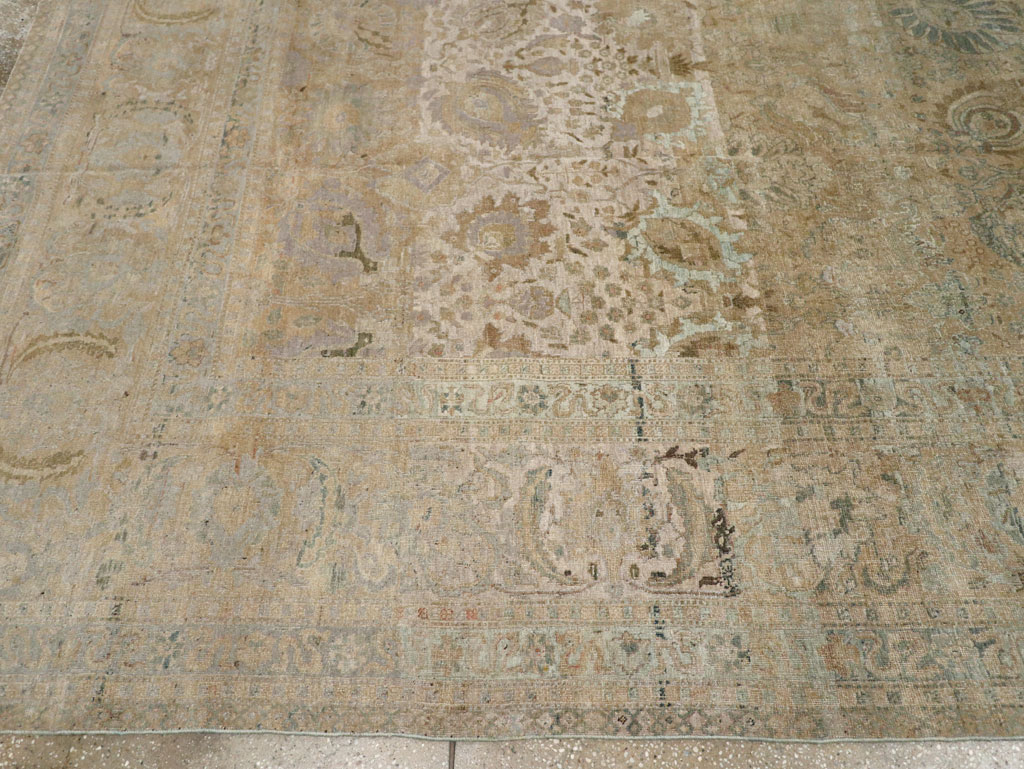 Antique Persian Tabriz Carpet, No.20177 - Staging