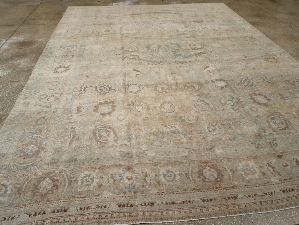 Antique Persian Tabriz Carpet, No.20177 - Staging