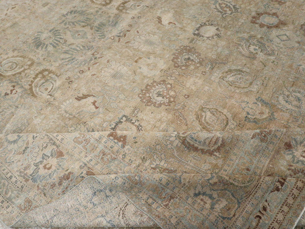 Antique Persian Tabriz Carpet, No.20177 - Staging