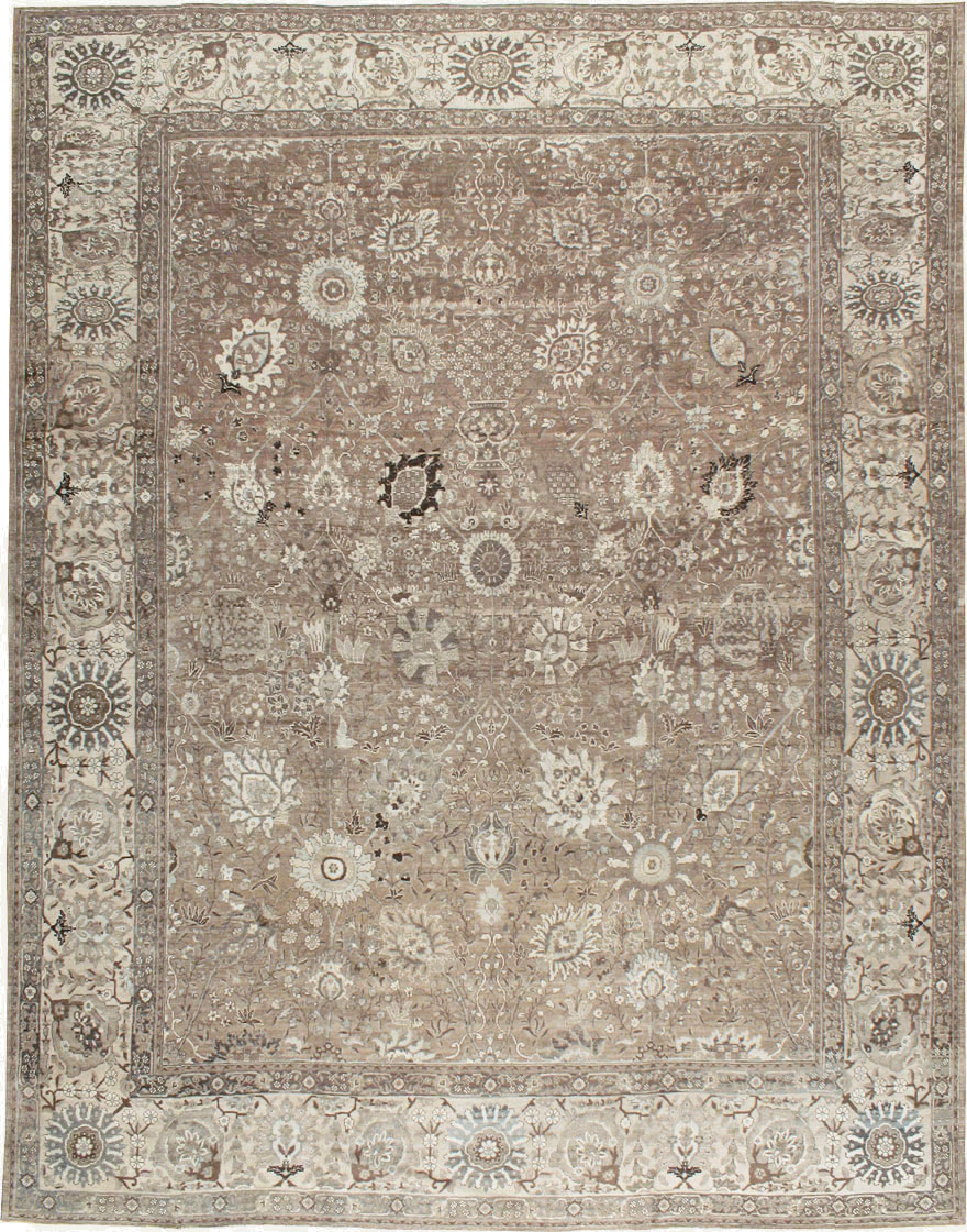 Antique Persian Tabriz Carpet, No.20179 - Staging