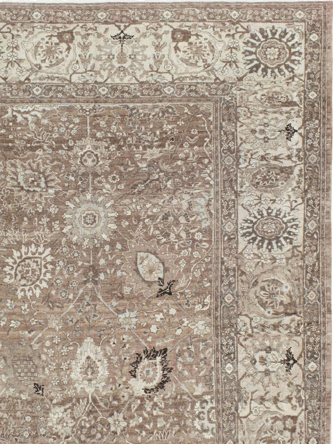 Antique Persian Tabriz Carpet, No.20179 - Staging
