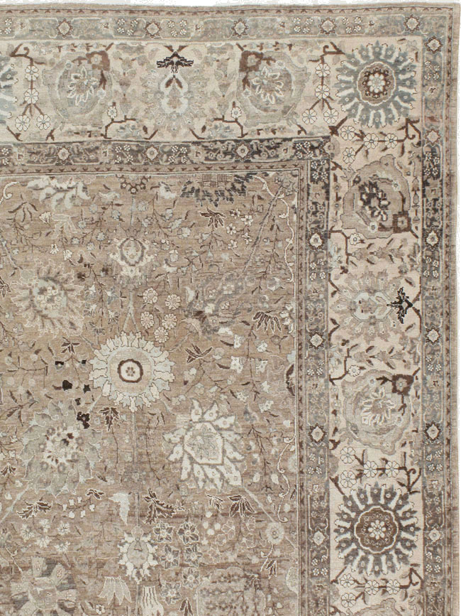 Antique Persian Tabriz Carpet, No.20179 - Staging