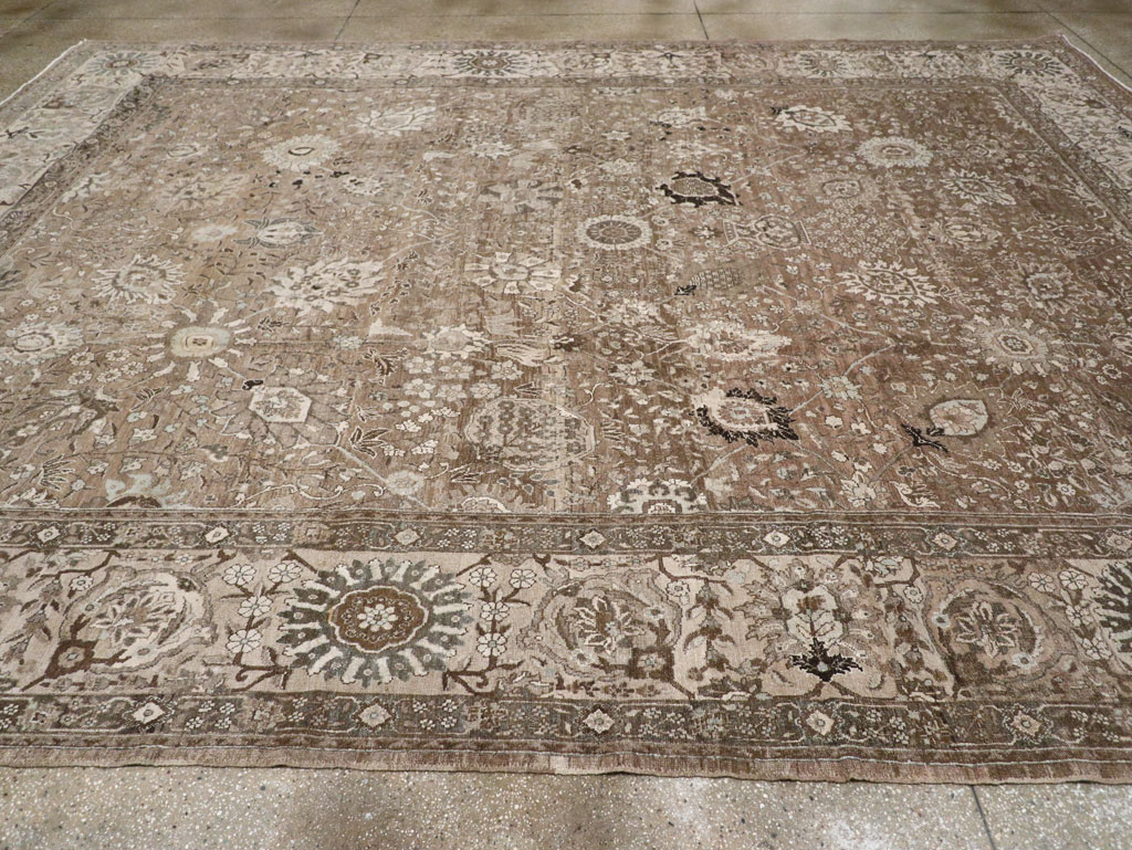 Antique Persian Tabriz Carpet, No.20179 - Staging