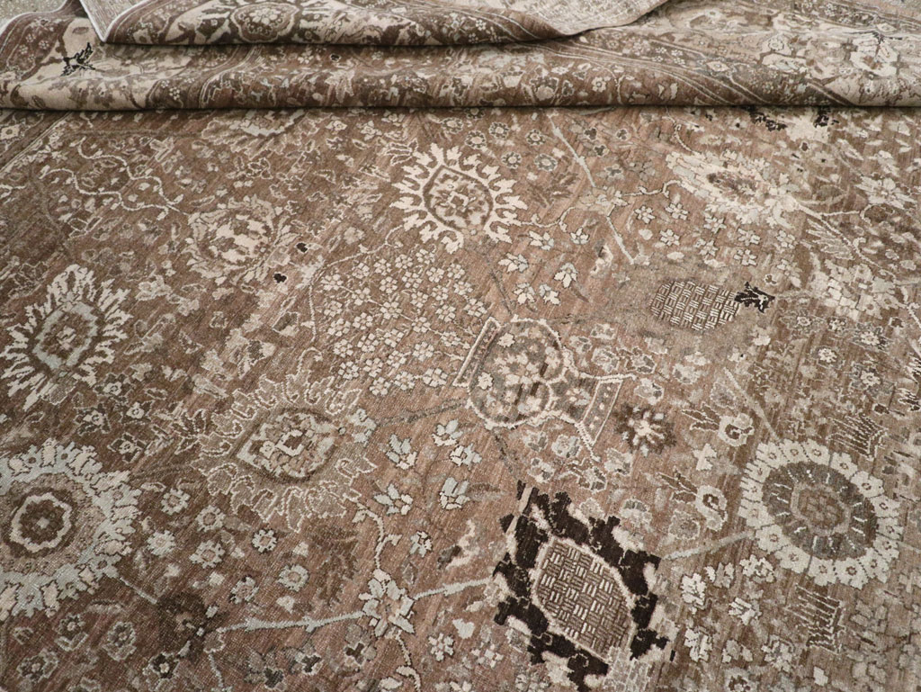 Antique Persian Tabriz Carpet, No.20179 - Staging