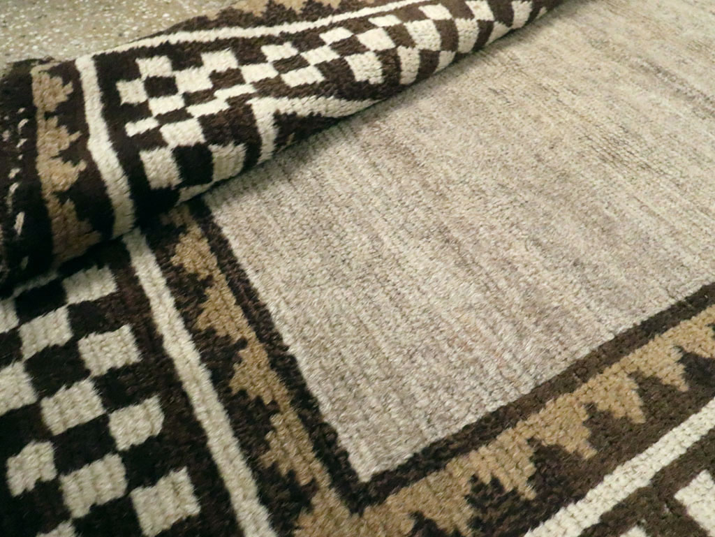 Vintage Persian Gabbeh Rug, No.20185 - Staging