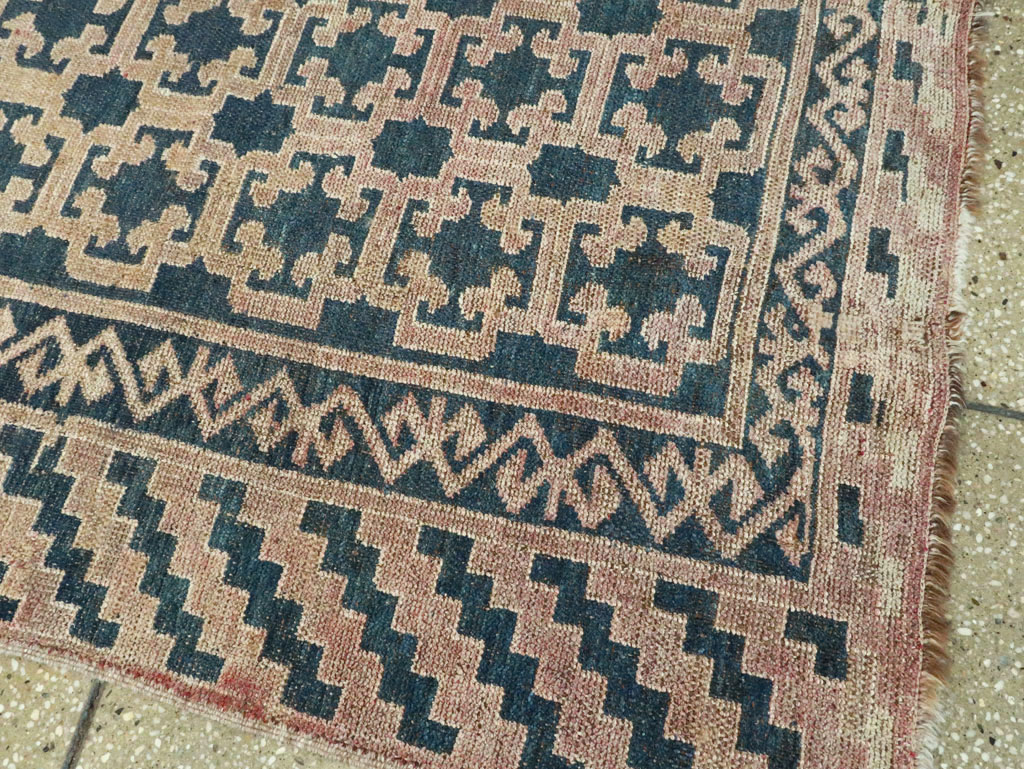 Antique East Turkestan Kirghiz Carpet, No.20193 - Staging