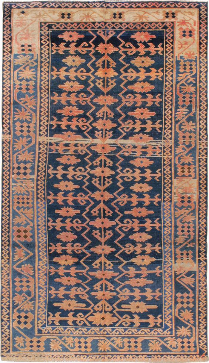 Antique East Turkestan Kirghiz Carpet, No.20197 - Staging
