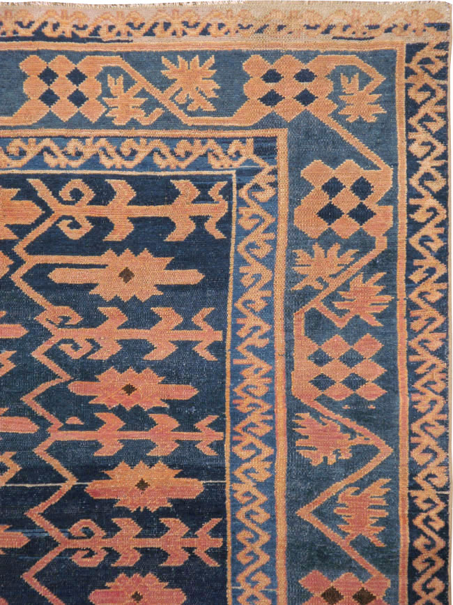 Antique East Turkestan Kirghiz Carpet, No.20197 - Staging