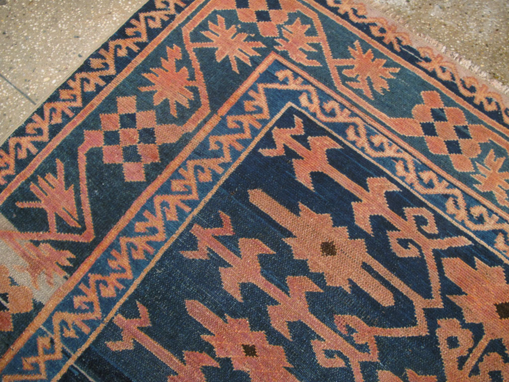 Antique East Turkestan Kirghiz Carpet, No.20197 - Staging