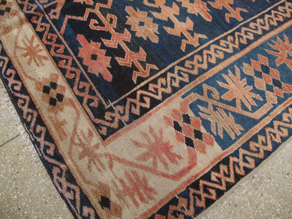 Antique East Turkestan Kirghiz Carpet, No.20197 - Staging