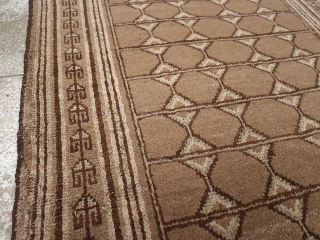 Vintage East Turkestan Samarkand Rug, No.20212 - Staging