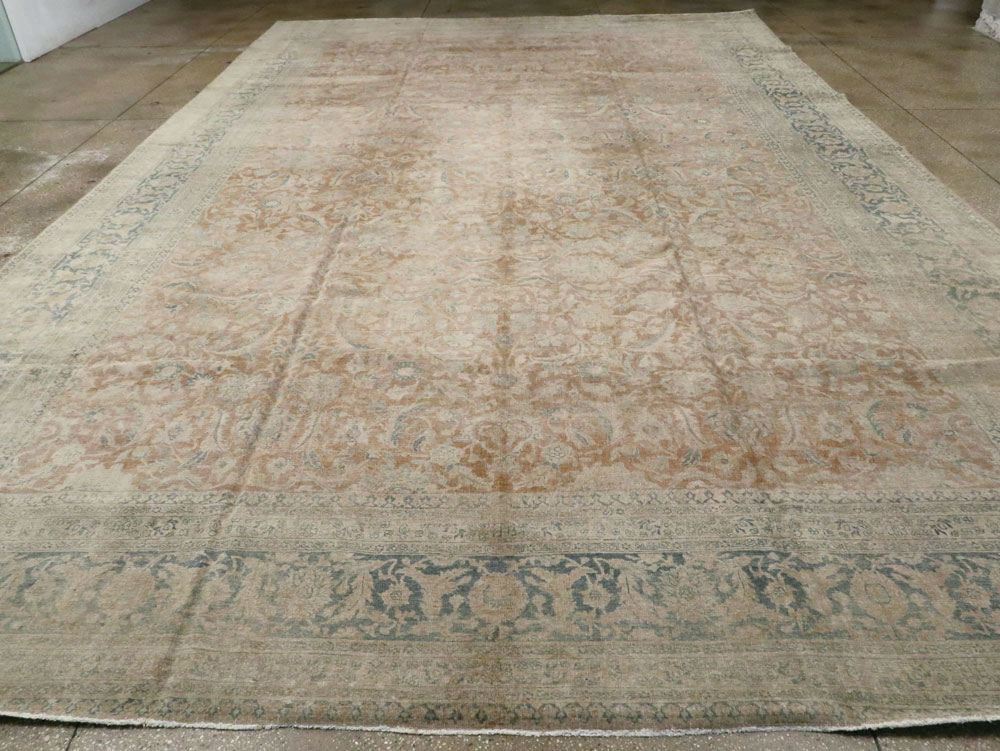 Antique Persian Tabriz Carpet, No.20215 - Staging