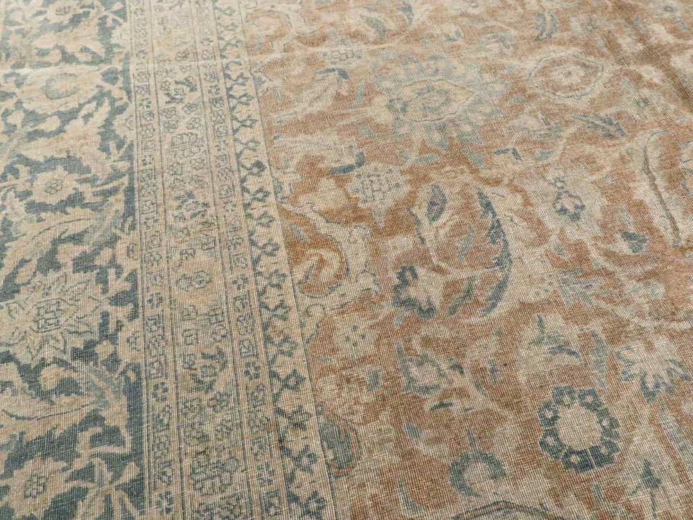 Antique Persian Tabriz Carpet, No.20215 - Staging
