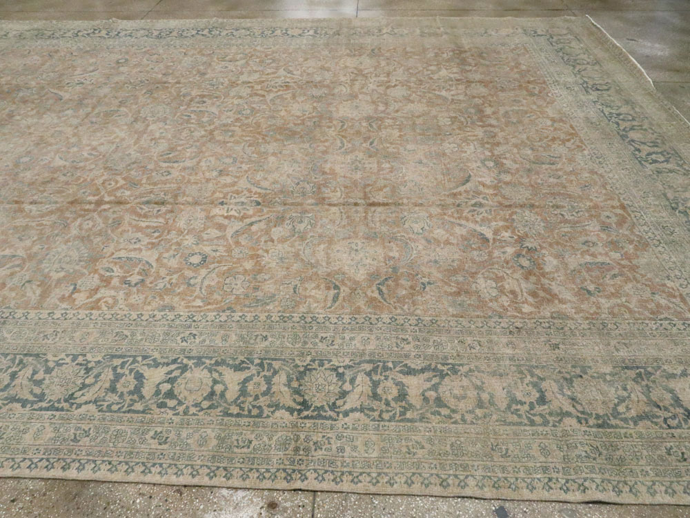 Antique Persian Tabriz Carpet, No.20215 - Staging