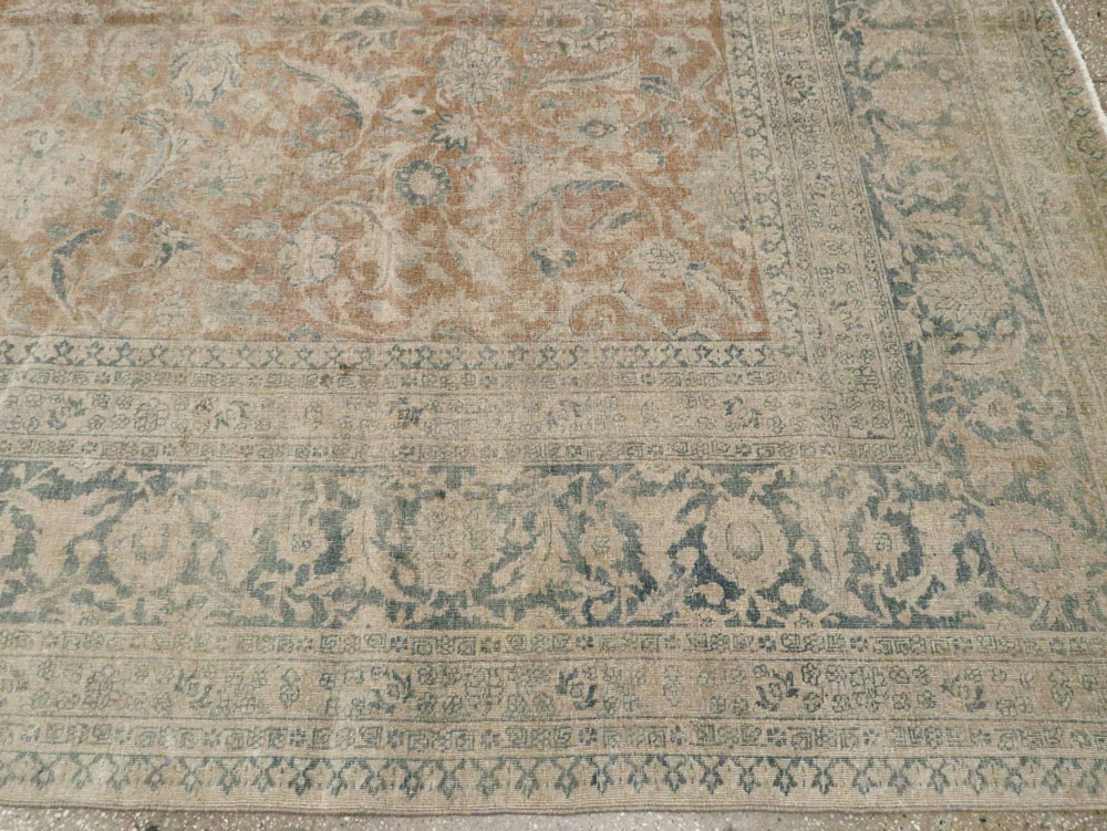 Antique Persian Tabriz Carpet, No.20215 - Staging