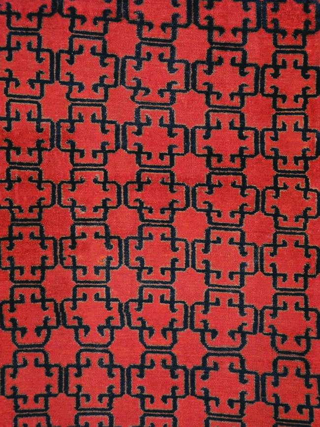 Antique East Turkestan Kirghiz Gallery Rug, No.20219 - Staging