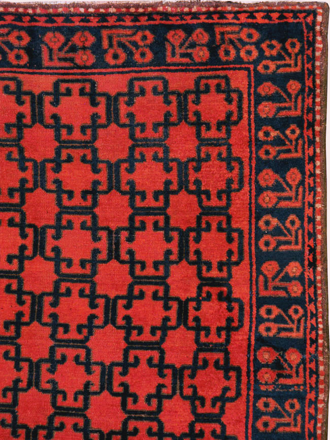 Antique East Turkestan Kirghiz Gallery Rug, No.20219 - Staging