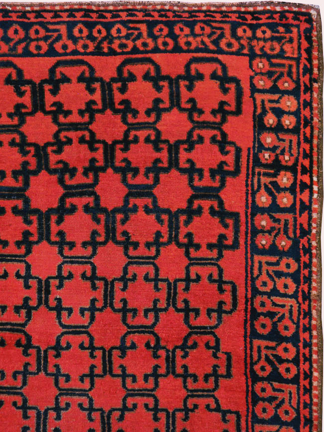 Antique East Turkestan Kirghiz Gallery Rug, No.20219 - Staging