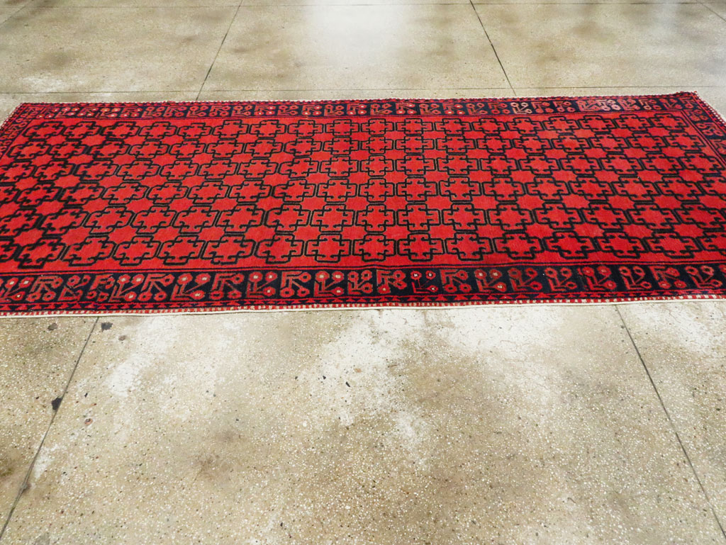 Antique East Turkestan Kirghiz Gallery Rug, No.20219 - Staging