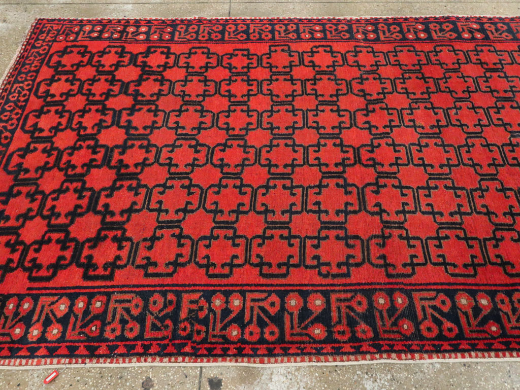 Antique East Turkestan Kirghiz Gallery Rug, No.20219 - Staging