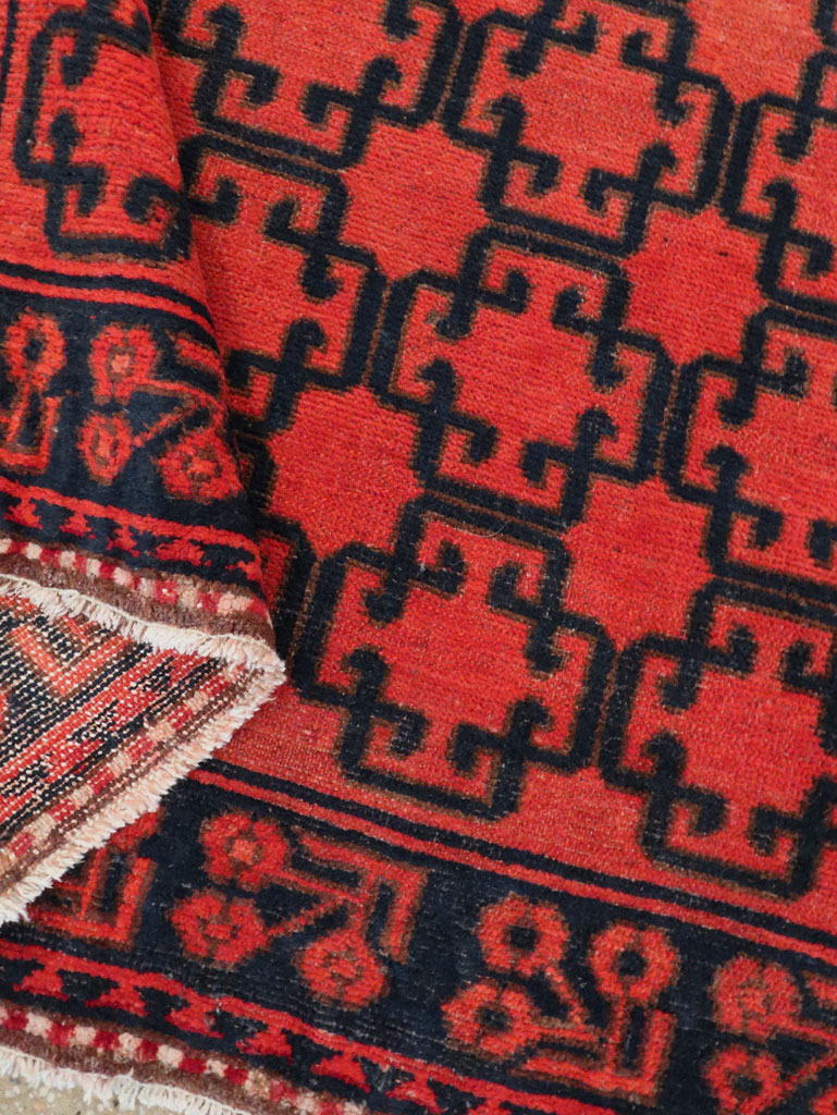 Antique East Turkestan Kirghiz Gallery Rug, No.20219 - Staging