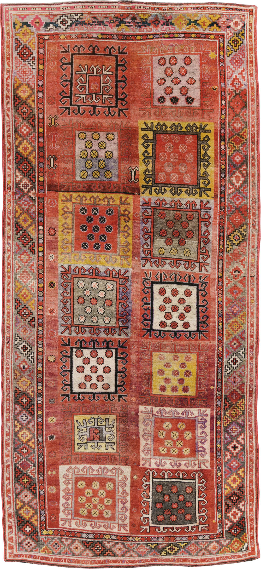 Antique East Turkestan Khotan Gallery Rug, No.20231 - Staging
