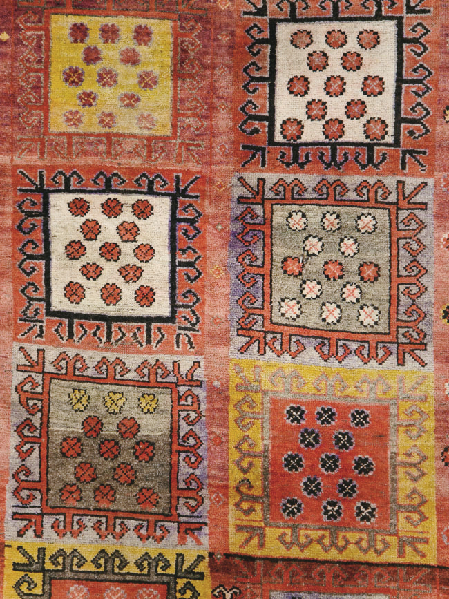 Antique East Turkestan Khotan Gallery Rug, No.20231 - Staging