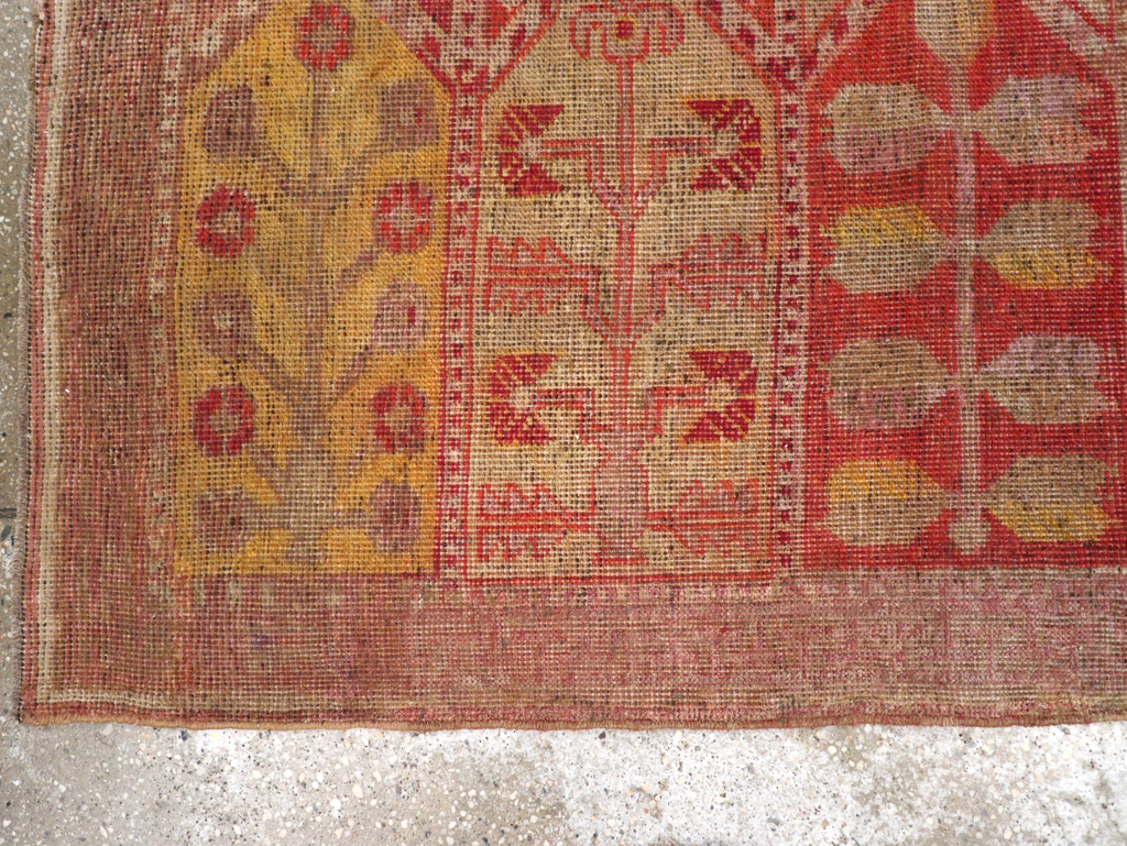 Antique East Turkestan Khotan Saph Runner, No.20233 - Staging