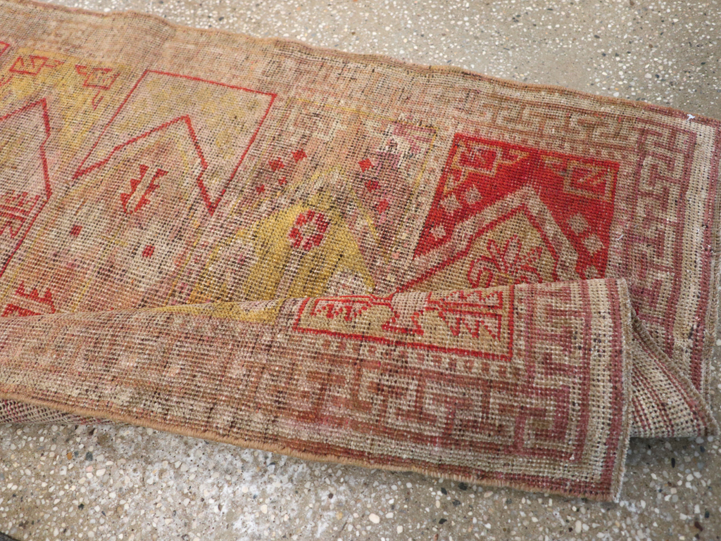 Antique East Turkestan Khotan Saph Runner, No.20233 - Staging