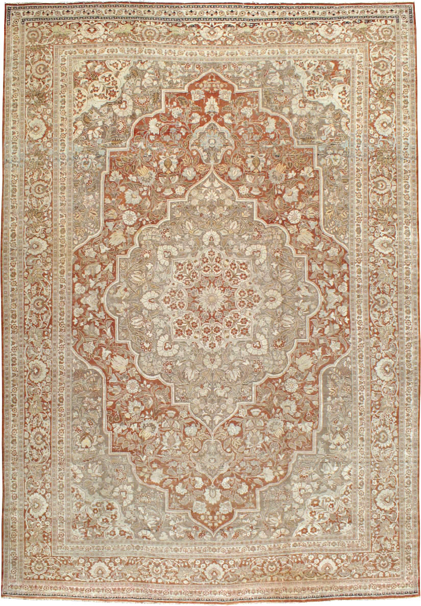 Antique Tabriz Hagi Jalili Carpet, No.20236 - Staging